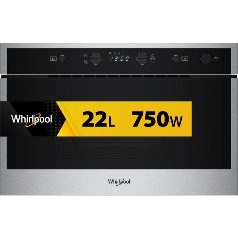 Whirlpool-Microonde-Da-incasso-WMN461BX-Stainless-Steel-Elettronico-22-Solo-microonde-750-Frontal