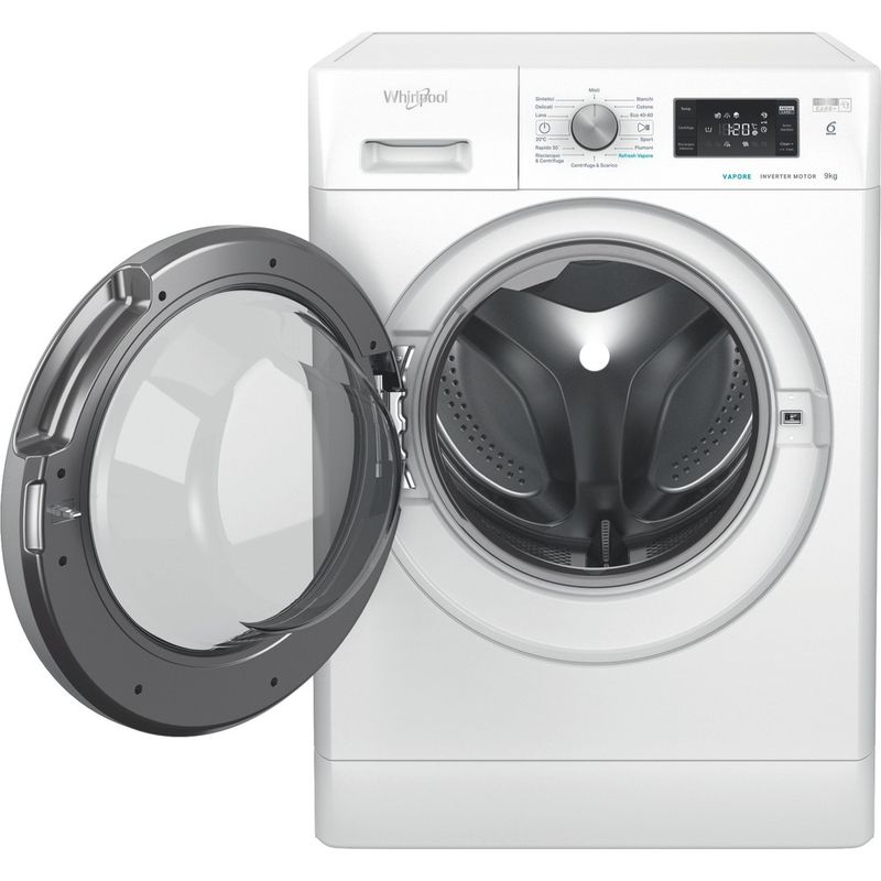 Whirlpool-Lavabiancheria-A-libera-installazione-FFB-EP-9148-BS-IT-Bianco-Carica-frontale-A-Frontal-open