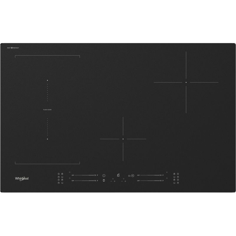 Whirlpool-Piano-cottura-WL-S3777-NE-BM-Nero-Induction-vitroceramic-Frontal-top-down