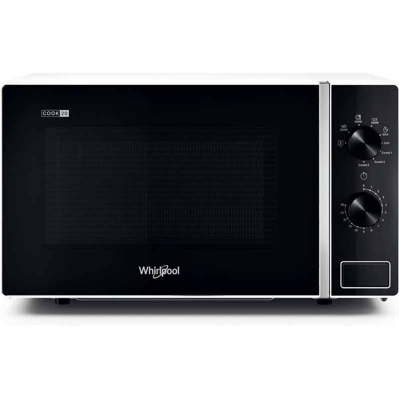 Whirlpool Microonde A libera installazione MWP 103 W Bianco Meccanico 20 Microonde + grill 700 Frontal