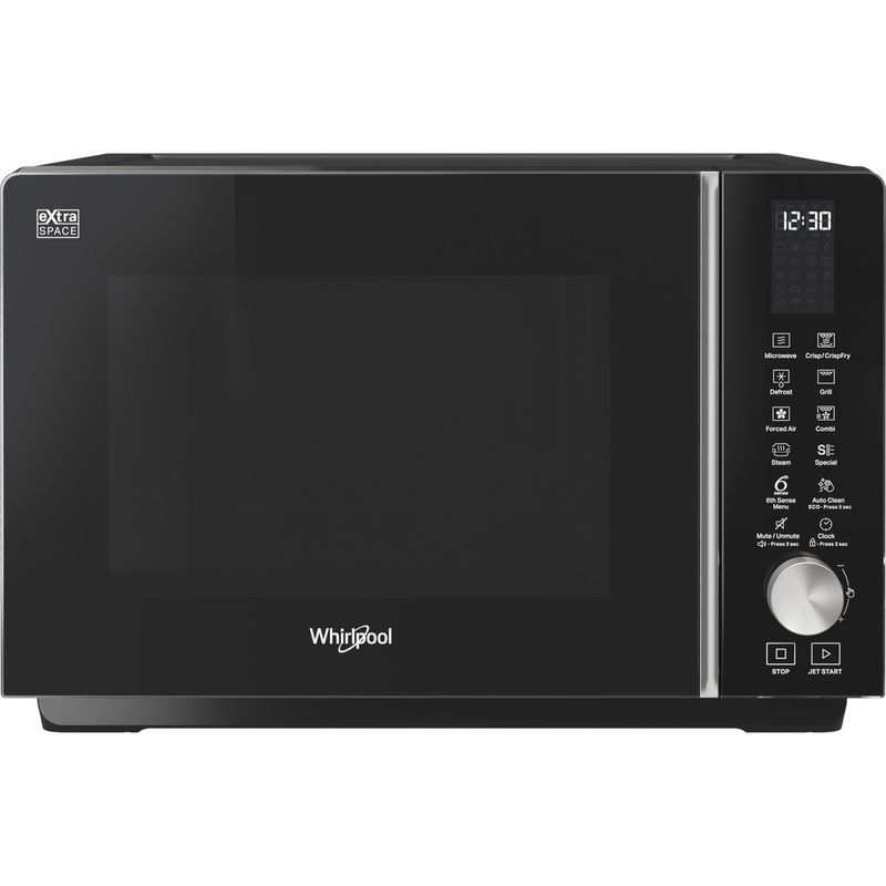 Whirlpool Microonde A libera installazione MWF 259 SB Silver/Nero Elettronico 25 Microonde combinato 800 Frontal