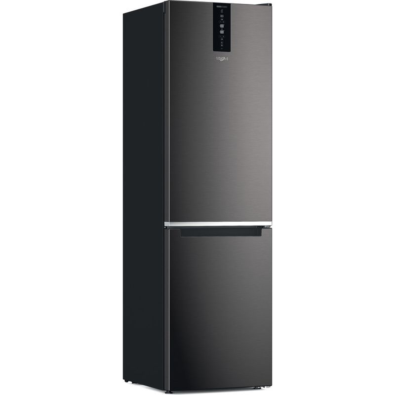 Whirlpool-Combinazione-Frigorifero-Congelatore-A-libera-installazione-W7X-94T-KS-Nero-inox-2-porte-Perspective