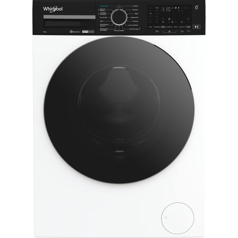 Whirlpool Lavabiancheria A libera installazione WPM 911W ADS IT Bianco Carica frontale A Perspective