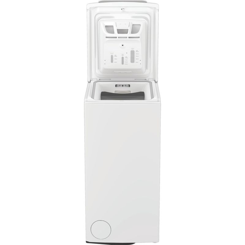 Whirlpool-Lavabiancheria-A-libera-installazione-WTLSENSE-76WQ-IT-Bianco-Carica-dall-alto-A-Frontal-open