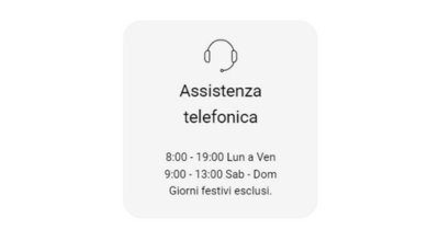 Assistenza telefonica ricambi
