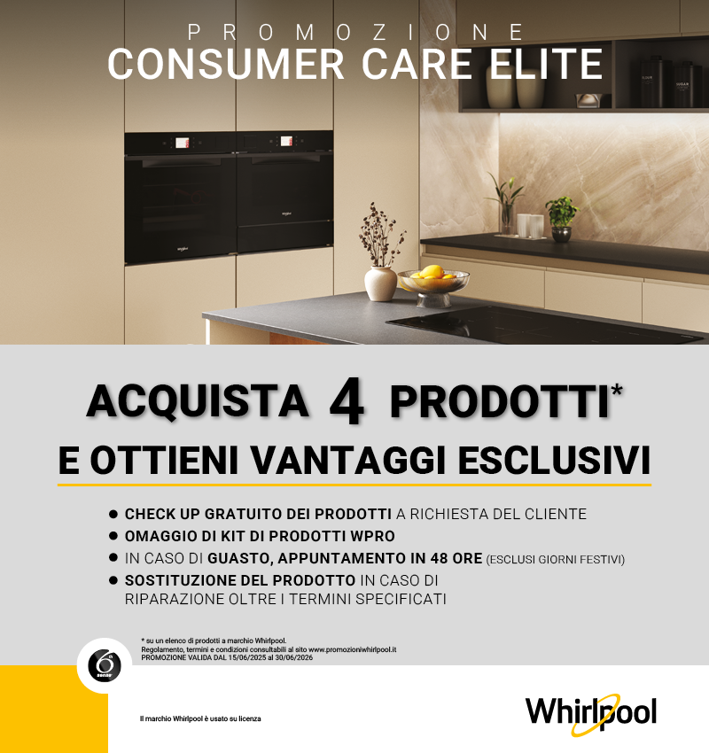 Promozione Whirlpool Consumer Care Elite